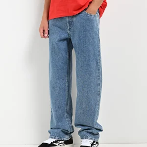 Empyre Kids Embroidered Loose Fit Blue Denim Skate Jeans
